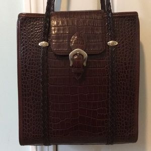 Brighton brown leather tote